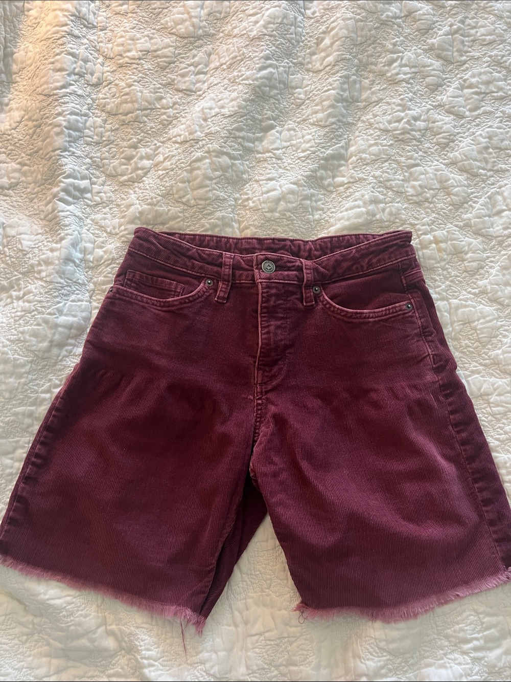 Patagonia Women's Burgundy Corduroy Jean Shorts
